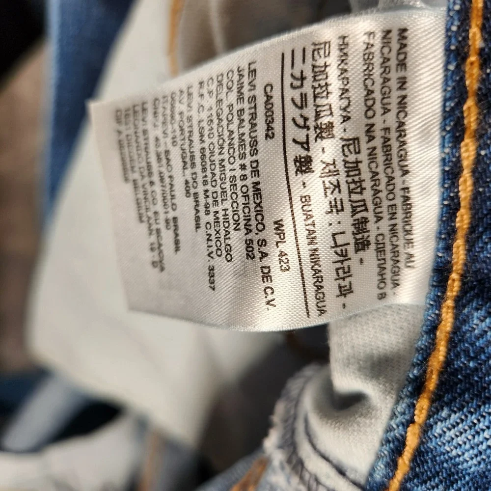 Levi's 550 Jeans Men's 45X29 (Tag 48X30) Blue Straight Relaxed Denim‎ Classic